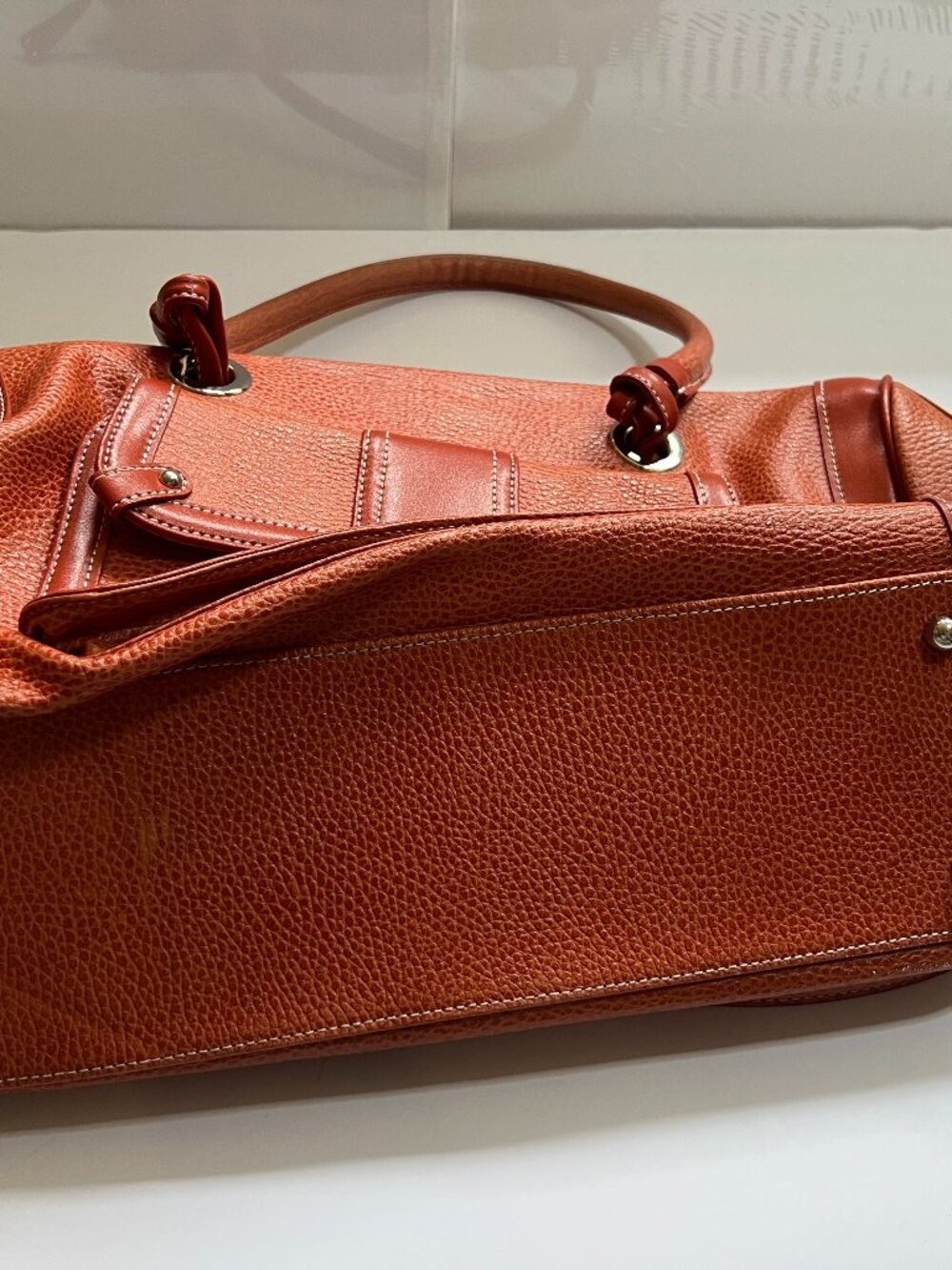 Burnt Orange Franklin Covey Planner/Laptop bag - Picture 2 of 8